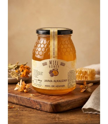 Miel de Azahar - 100% Natural - Floral- Recomendado - Miel Nacional Española - 1kg