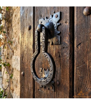 Türklopfergriff Rustikale Schmiedearbeiten Marokkanische Handwerkerschmiede - Griff im alten Vintage-Stil Nr. 5