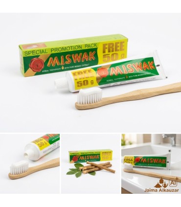 Dentífrico Natural Miswak (Salvadora Pérsica) - 120+50 gr Gratis Publico