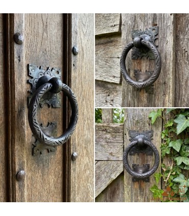 Türklopfergriff Rustikale Schmiedearbeiten Marokkanische Handwerkerschmiede - Griff im alten Vintage-Stil Nr. 4