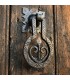 Door Knocker Handle Rustic Ironwork Moroccan Artisan Forge - Old Vintage Style Handle nº1