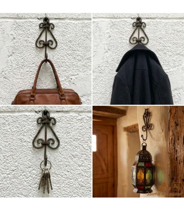 Perchero Colgador Arabe Forja - Decoración Andalusí-Artesania Marroquí - Modelo WAHID Hadid