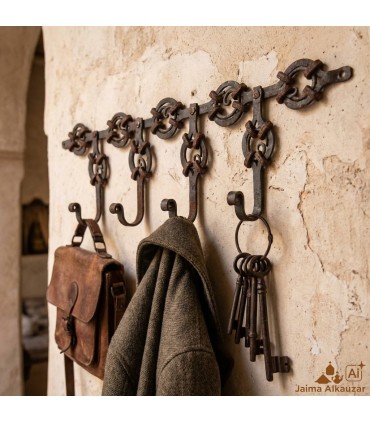 Cabide Forjado Artesanal - Artesanato Marroquino - Estilo Andaluz - Modelo Xauen 2