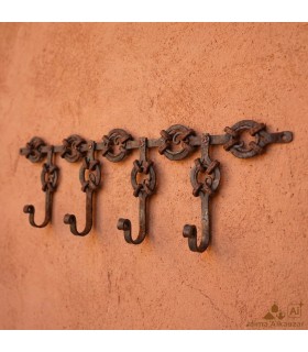 Appendiabiti forgiato artigianale - Artigianato marocchino - Stile andaluso - Modello Xauen 2