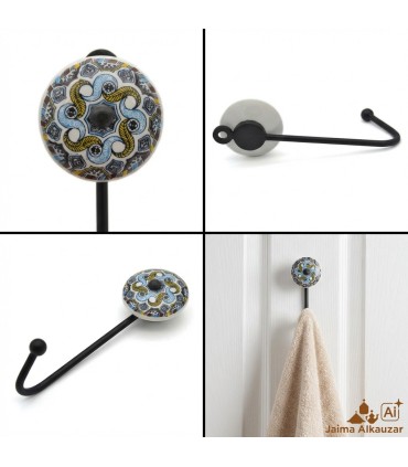 Schmiede und Keramik Kleiderbügel - Blumenmuster - Modell Kasachstan - Online