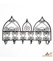 Wrought iron coat rack or hanger - 6 arms - Moroccan Arabic - RAFUF Model