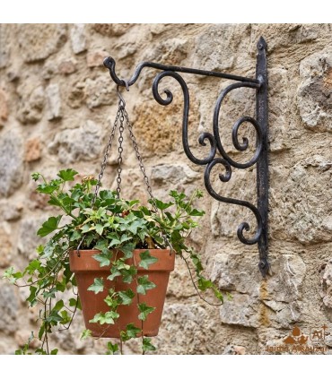 Crochet de forge pour lampes et lanternes - Crochet - Cintre artisanal