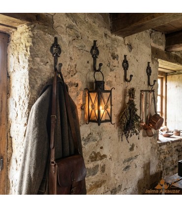 Qualità di ferro battuto a mano gancio - design arabo - Deluxe - 14 cm