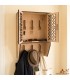 Wardrobe + Coat Rack - 100% Wood - Jaima Model