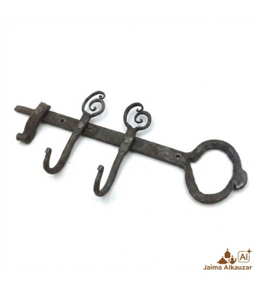Wrought Iron Key Hanger Moroccan Handicraft Antique Key Style - Mafatihun Model