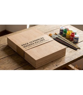 Pack de 10 Panneaux en Bois Kalabó A4 - Planches pour Bricolage et Peinture