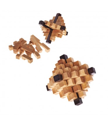 Pineapple Wooden Puzzle - Skill Games - Puzzle - 10 cm
