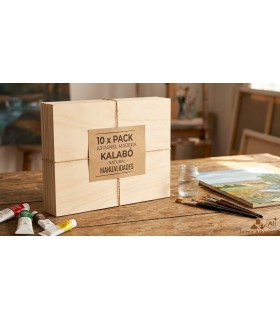Pack de 10 Panneaux en Bois Kalabó A3 - Planches pour Loisirs Créatifs et Peinture