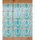 Azulejo Andalusí - Zellige Mosaico Nazari - 10 x 10cm - Artesanal - Modelo Fajalauza Verde Coral