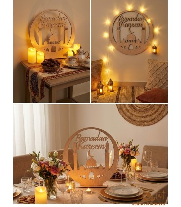 Celosía Cuadro Ramadán Kareem - Modelo Alhilal