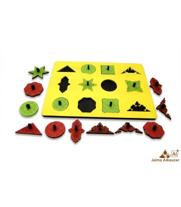 Puzzle con 12 Piezas de Celosía Árabe