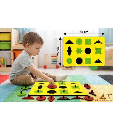 Puzzle mit 12 arabischen Gitterstücken