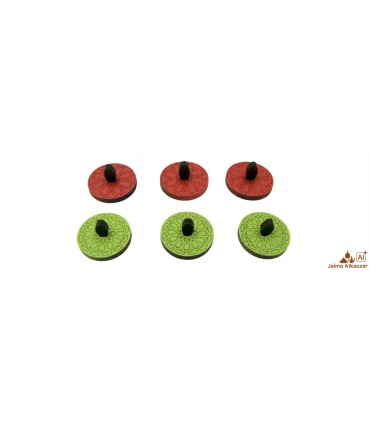 Jeu Tic Tac Toe avec des pièces de treillis arabes