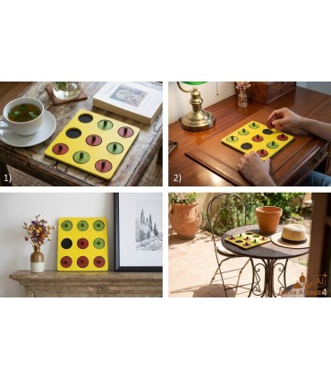 Gioco del Tris con Fiches di Griglia Araba