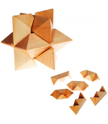 Puzzle en bois star - talent - puzzle - 10 cm
