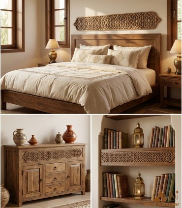 Arab Lattice DM Laser Cut - Decorazione Andalusa - Design Arabesk - 110x10cm