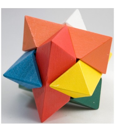 Star Wooden Puzzle - Skill Games - Puzzle - 10 cm