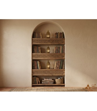 Celosía Árabe DM Corte Láser - Decoración Andalusí - Diseño Arabesk - 110x10cm