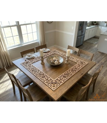 Marco de treliça a laser 4 peças inclinadas - Modelo de madeira Alimuna