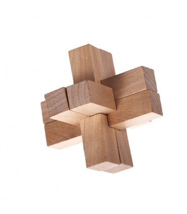 Cruz Madera - Ingenio- Rompecabezas - Puzzle - 8 x 8 cm