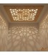 Cadre Miroir Décoratif Cadre Treillis Arabe Bois - Décoration Orientale - Découpe Laser - Modèle Alimuna 1 - 60 x 60 cm