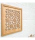 Cadre Miroir Décoratif Cadre Treillis Arabe Bois - Décoration Orientale - Découpe Laser - Modèle Alimuna 1 - 60 x 60 cm