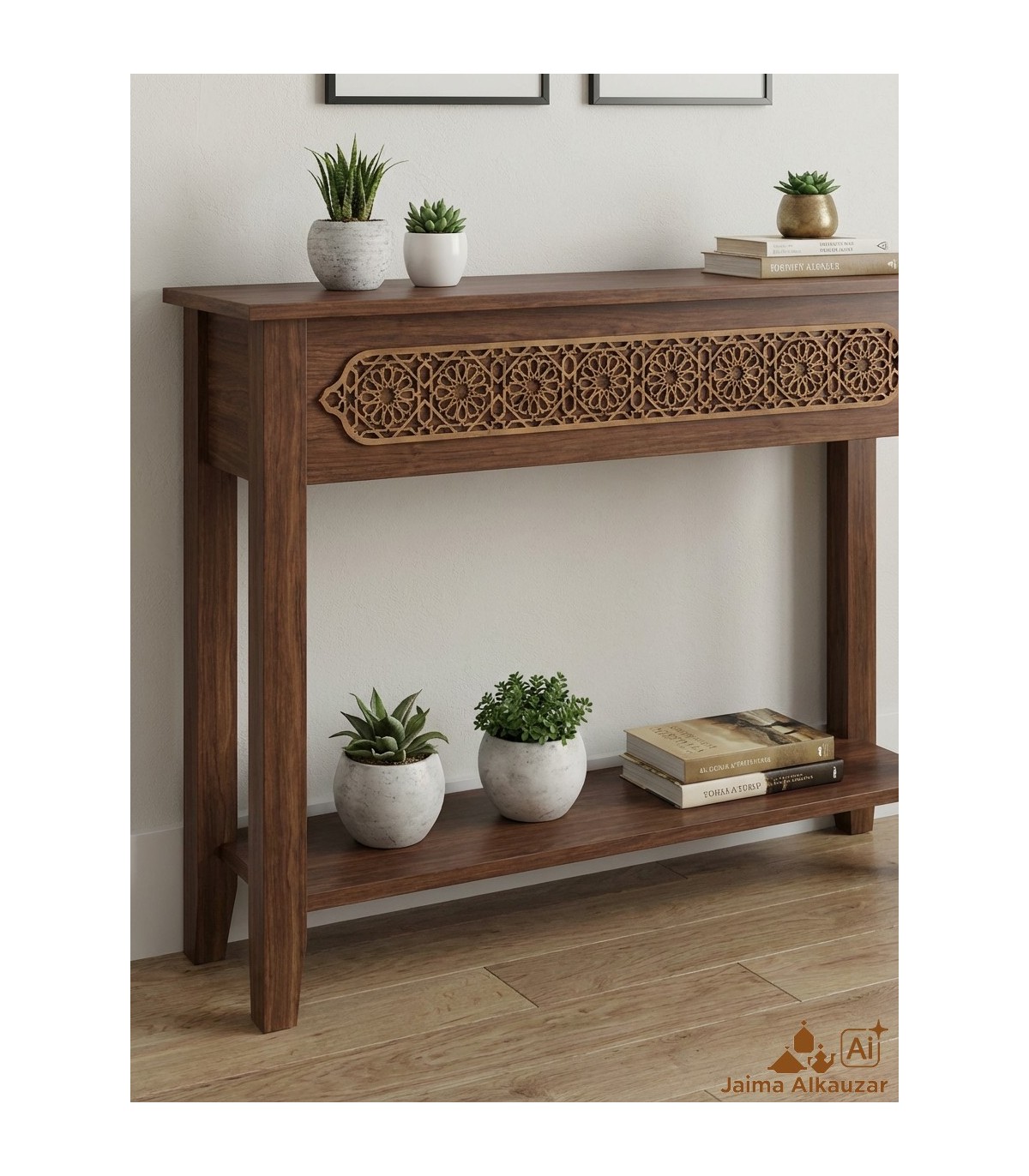 Arabisches DM-Laserschnitt-Gitter – andalusische Dekoration – Arabesken-Design – 80 x 10 cm