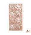 Quadro decorativo reticolo arabo in legno - Decorazione astratta - Taglio laser - Modello Kharif- 60 x 30 cm