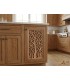 Quadro decorativo reticolo arabo in legno - Decorazione astratta - Taglio laser - Modello Shita - 60 x 30 cm