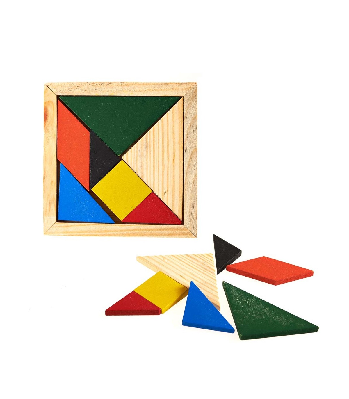 LOGOPLAY Tangram per 2 giocatori – Gioco di carte – Gioco di pensiero – Giochi di pazienza – Gioco di logica in legno