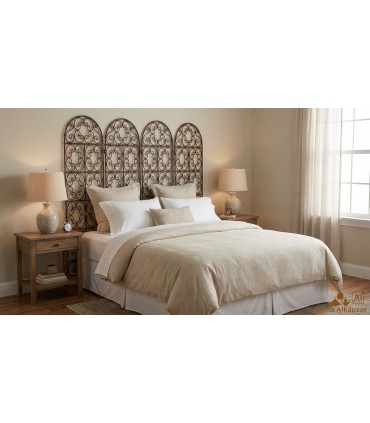 Wrought Iron Screen 4 Leaves - 3 Sizes - 2 Models - Arabic Design Online