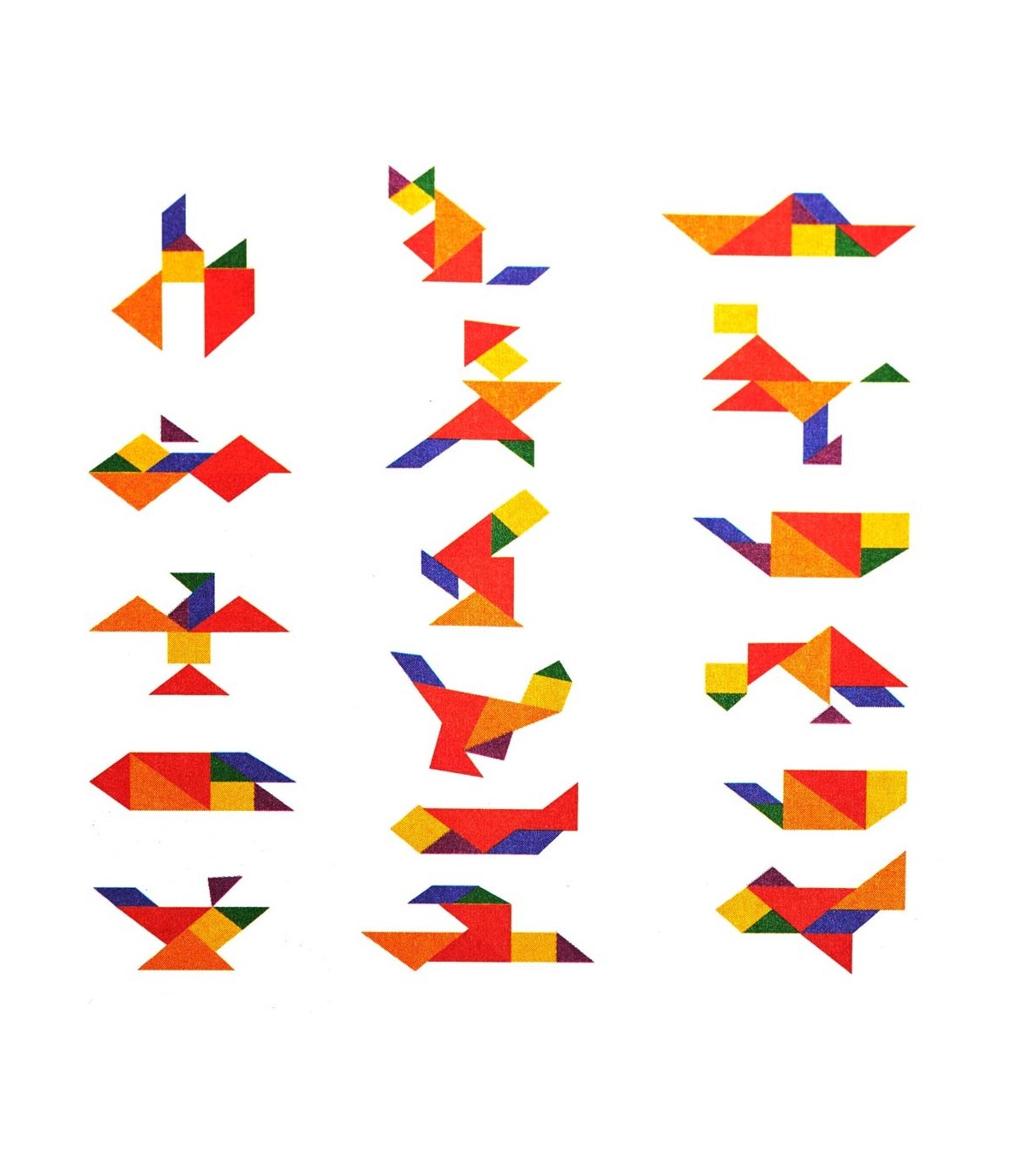 LOGOPLAY Tangram 'Quadrat' - Gioco di carte - Gioco di pensiero