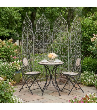 Wrought Iron Screen 4 Leaves - 3 Sizes - 2 Models - Arabic Design Online
