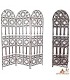 Wrought Iron Screen 3 Leaves - 3 Sizes - 2 Models - Arabic Design Online