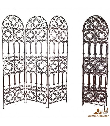 Wrought Iron Screen 3 Leaves - 3 Sizes - 2 Models - Arabic Design Online