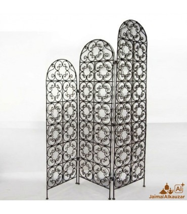 Biombo Forja Calada - Modelo Escalonado - Diseño Arabe - 170 cm