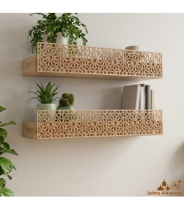 Celosia Arabe Calada - Madera Corte por Laser - Modelo 1 - 9 cm