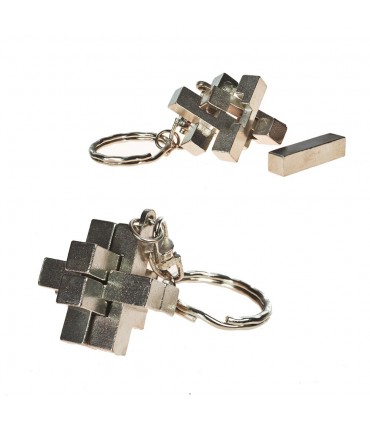 Ingenio Keychain Cross - Split the pieces