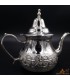Moruna Alpaca Teapot Embossed Moroccan Crafts - Model Maghreb aadi
