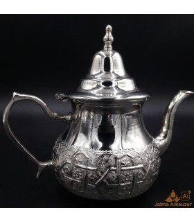 Théière Moruna Alpaga En Relief Artisanat Marocain - Modèle Maghreb aadi