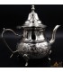 Moruna Alpaca Teapot Embossed Moroccan Crafts - Maghreb aadi Rijli Model