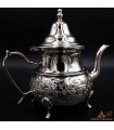 Moruna Alpaca Teapot Embossed Moroccan Crafts - Maghreb aadi Rijli Model