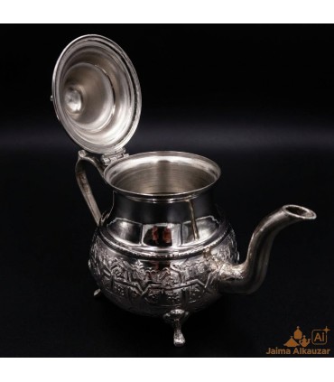 Théière Moruna Alpaga En Relief Artisanat Marocain - Modèle Maghreb aadi Rijli