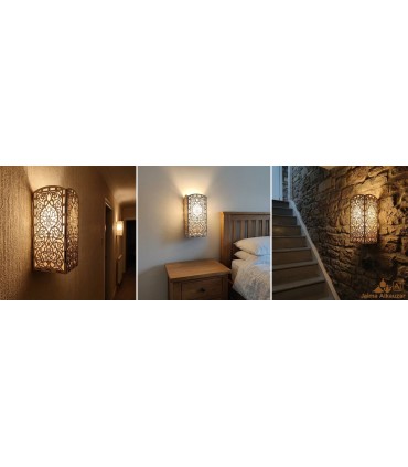 Lâmpada de tela cortada a laser Design floral - Produto próprio Jaima Alkauzar Modelo Alluwts