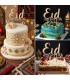 Eid Mubarak islam party wooden letters for cakes 20cm Laser Cut